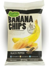 Банановые Чипсы Everything Banana с черным перцем 80 гр