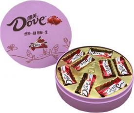 Набор Dove молочный шоколад в 110 гр в ж/б