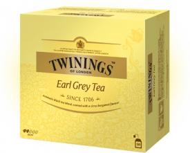 Чай Twinings черный Эрл Грей, короб (50 пак.) 100 гр