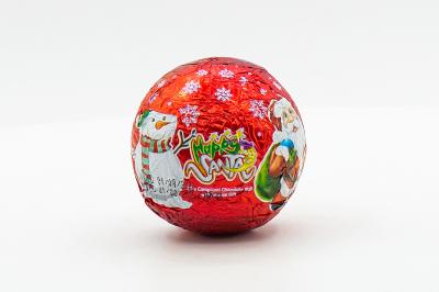 Шоколадный шар с игрушкой Happy Santa 25 гр