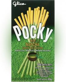 Бисквитные палочки Pocky в шоколадной глазури Зеленый чай 33 гр
