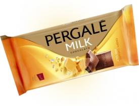 Молочный шоколад Pergale с хрустящей карамелью и солью 100 гр