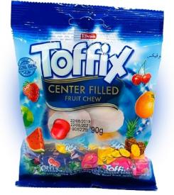 Жевательные конфеты Elvan Toffix Микс 90 гр