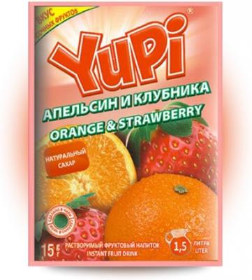 Растворимый напиток YUPI Апельсин-клубника 15 грамм