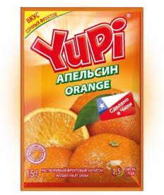 Растворимый напиток YUPI Апельсин 15 грамм